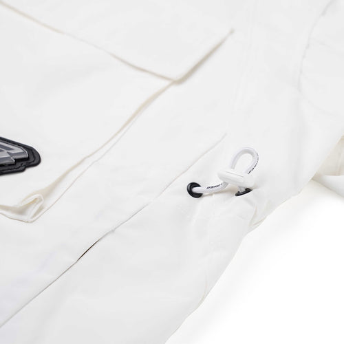 Big Pocket Hooded Jacket White