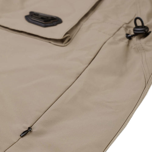 Big Pocket Hooded Jacket Beige