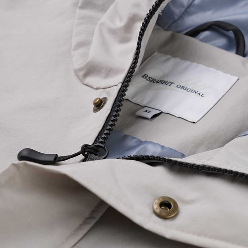 Refined Hooded Jacket Bright Gray