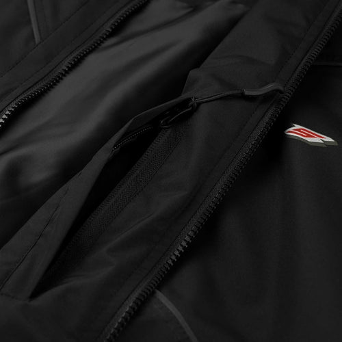 Spiderweb Hooded Jacket Black