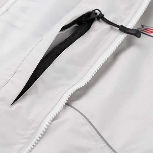 Spiderweb Hooded Jacket Silver Gray