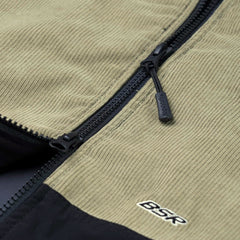 Mmm Hf Windbreaker Hooded Jacket Black / Corduroy Beige