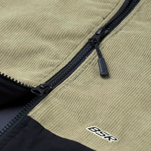Mmm Hf Windbreaker Hooded Jacket Black / Corduroy Beige