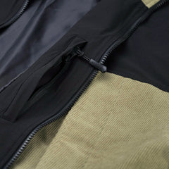 Mmm Hf Windbreaker Hooded Jacket Black / Corduroy Beige