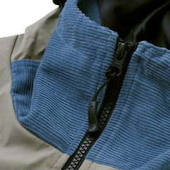 Mmm Hf Windbreaker Hooded Jacket Ash Khaki / Corduroy Sky