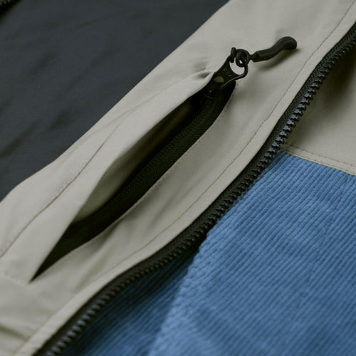 Mmm Hf Windbreaker Hooded Jacket Ash Khaki / Corduroy Sky