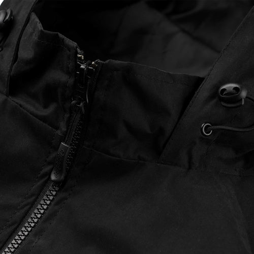 Soft Peach Hooded Jacket Black