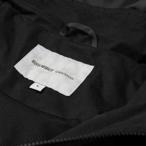 Soft Peach Hooded Jacket Black