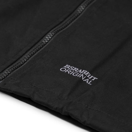 Soft Peach Hooded Jacket Black