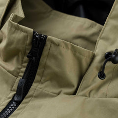 Soft Peach Hooded Jacket Khaki