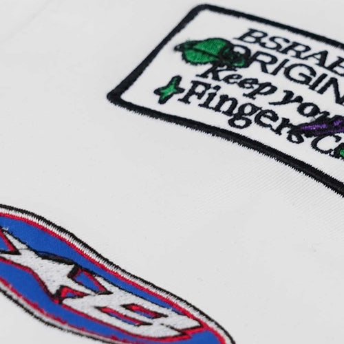 Variety Patch Snap Jacket White