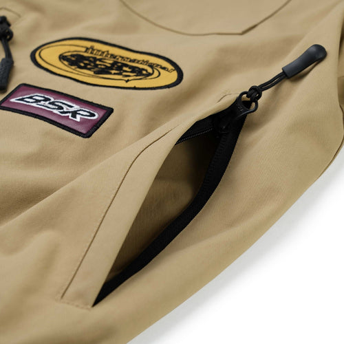Variety Patch Snap Jacket Beige