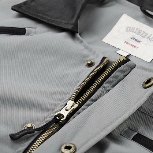 Variety Patch Snap Jacket Ash Blue