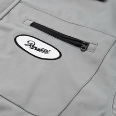Variety Patch Snap Jacket Ash Blue