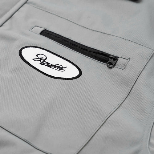 Variety Patch Snap Jacket Ash Blue