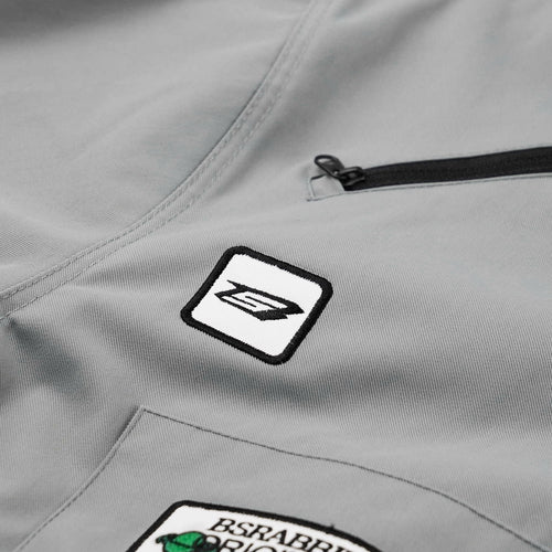 Variety Patch Snap Jacket Ash Blue