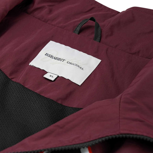 Bsr Sporty Track Jacket Burgundy