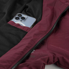 Bsr Sporty Track Jacket Burgundy