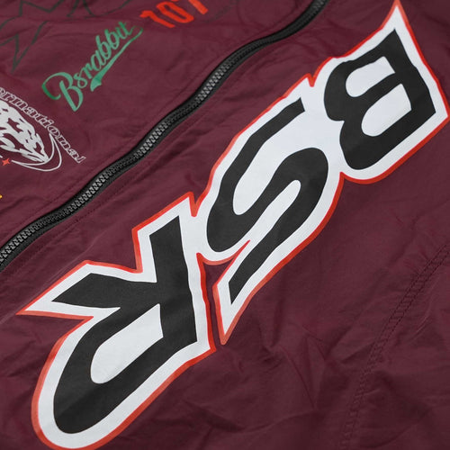Bsr Sporty Track Jacket Burgundy