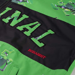 3D Trippy Rb Hooded Jacket Green