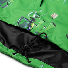 3D Trippy Rb Hooded Jacket Green