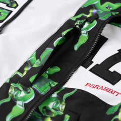 3D Trippy Rb Hooded Jacket Black