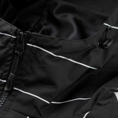 Rainbow Tr Stripe Hooded Jacket Black