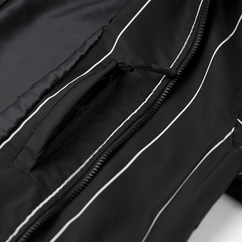 Rainbow Tr Stripe Hooded Jacket Black