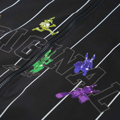 Rainbow Tr Stripe Hooded Jacket Black