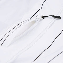 Rainbow Tr Stripe Hooded Jacket White