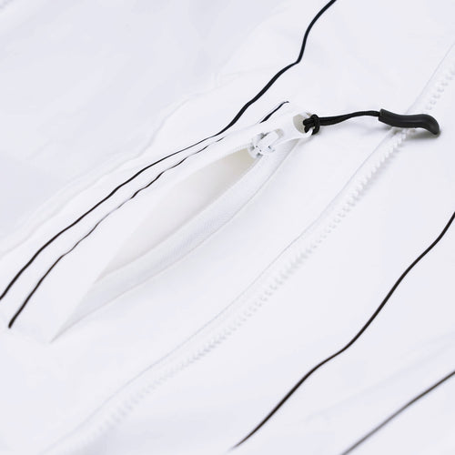 Rainbow Tr Stripe Hooded Jacket White