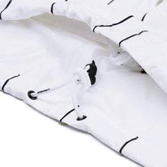 Rainbow Tr Stripe Hooded Jacket White