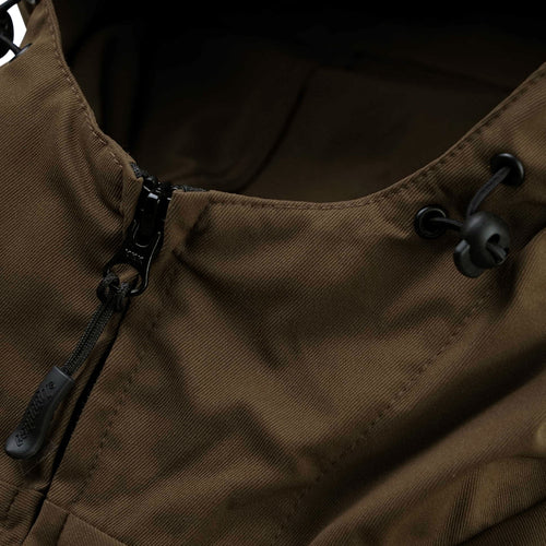 Sp Line Hooded Jacket Brown