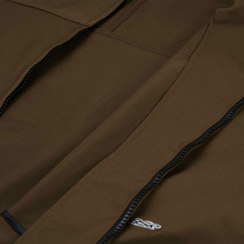 Sp Line Hooded Jacket Brown