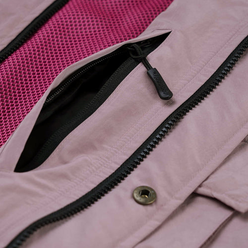 Big Pocket Hooded Vest Indy Pink
