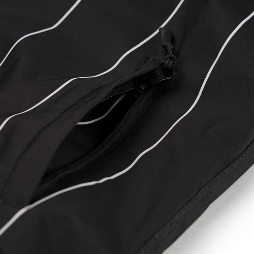 Stripe Sporty Pullover Jacket Black