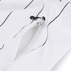 Stripe Sporty Pullover Jacket White