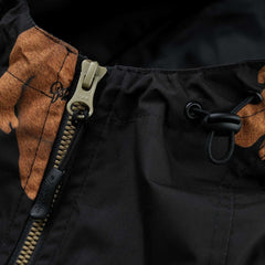 3D Bearrabbit Hooded Anorak Jacket Black