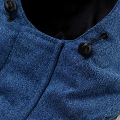 Hf Soft Hooded Anorak Jacket Denim / Khaki