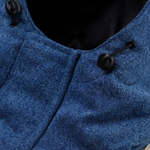 Hf Soft Hooded Anorak Jacket Denim / Khaki