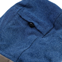 Hf Soft Hooded Anorak Jacket Denim / Khaki