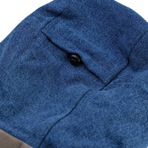 Hf Soft Hooded Anorak Jacket Denim / Khaki