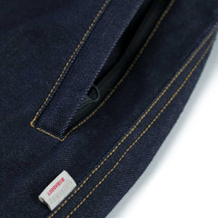 Dsxbs Super Wide Line Ventilation Wax Real Denim Pants Raw Blue