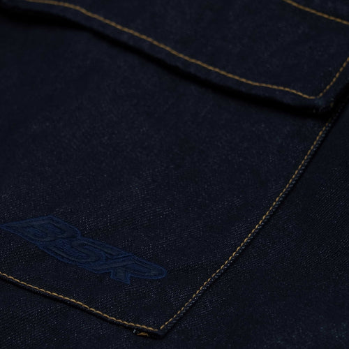 Dsxbs Super Wide Line Ventilation Wax Real Denim Pants Raw Blue