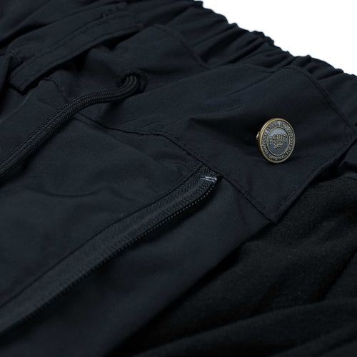 Bsr New Super Wide Jogger Pants Black