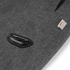 Logo Herringbone Super Wide Ventilation Pants Charcoal