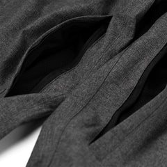 Logo Herringbone Super Wide Ventilation Pants Charcoal