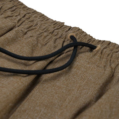 Logo Herringbone Super Wide Ventilation Pants Brown