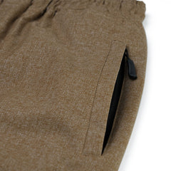 Logo Herringbone Super Wide Ventilation Pants Brown