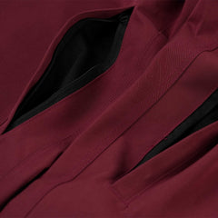 Logo Cotton Super Wide Ventilation Pants Burgundy